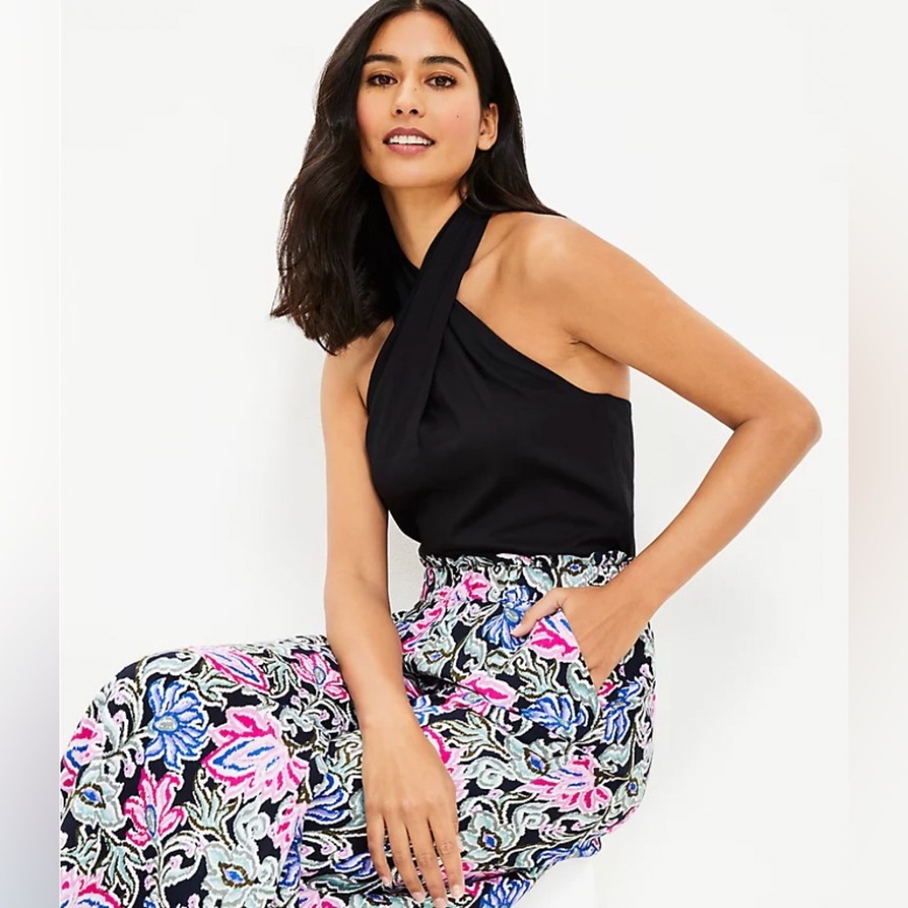 NWT Loft Crossover Halter Top